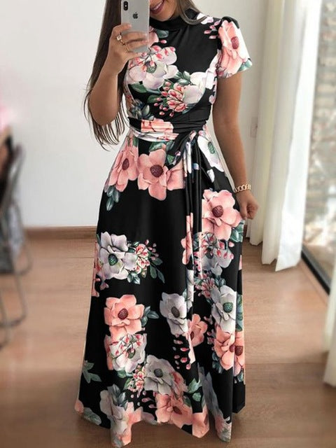 Drees Women Spring Dress Elegant Cheap Clothes China Summer Dresses 2019 New Infinity White Party Dress Slash Nack Ankle Length